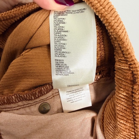 PILCRO Anthropologie Scotty Cuffed Corduroy High Rise Wide Leg Pants 30 Tall - Picture 5 of 7